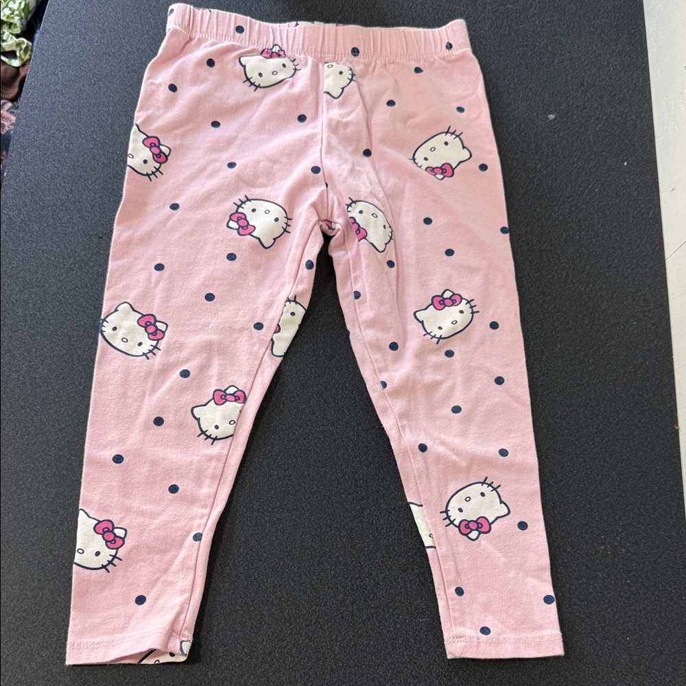 Hello Kitty Pink and White Kids Leggings